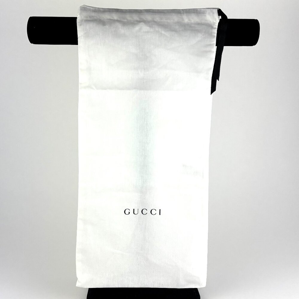 2 Authentic Gucci Dust Bag Cotton White – 8" x 17.5"  2 available